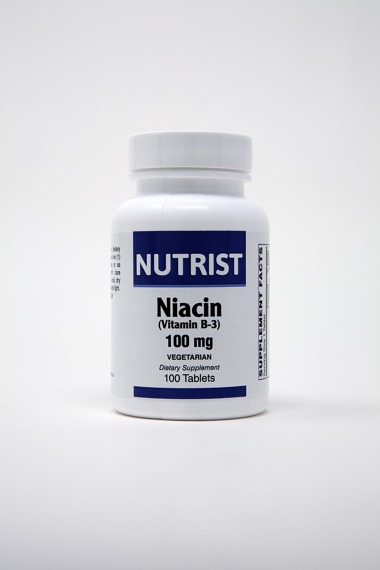 Niacin (Vitamin B3) 500mg, 100 Capsules - Non-GMO, Gluten Free