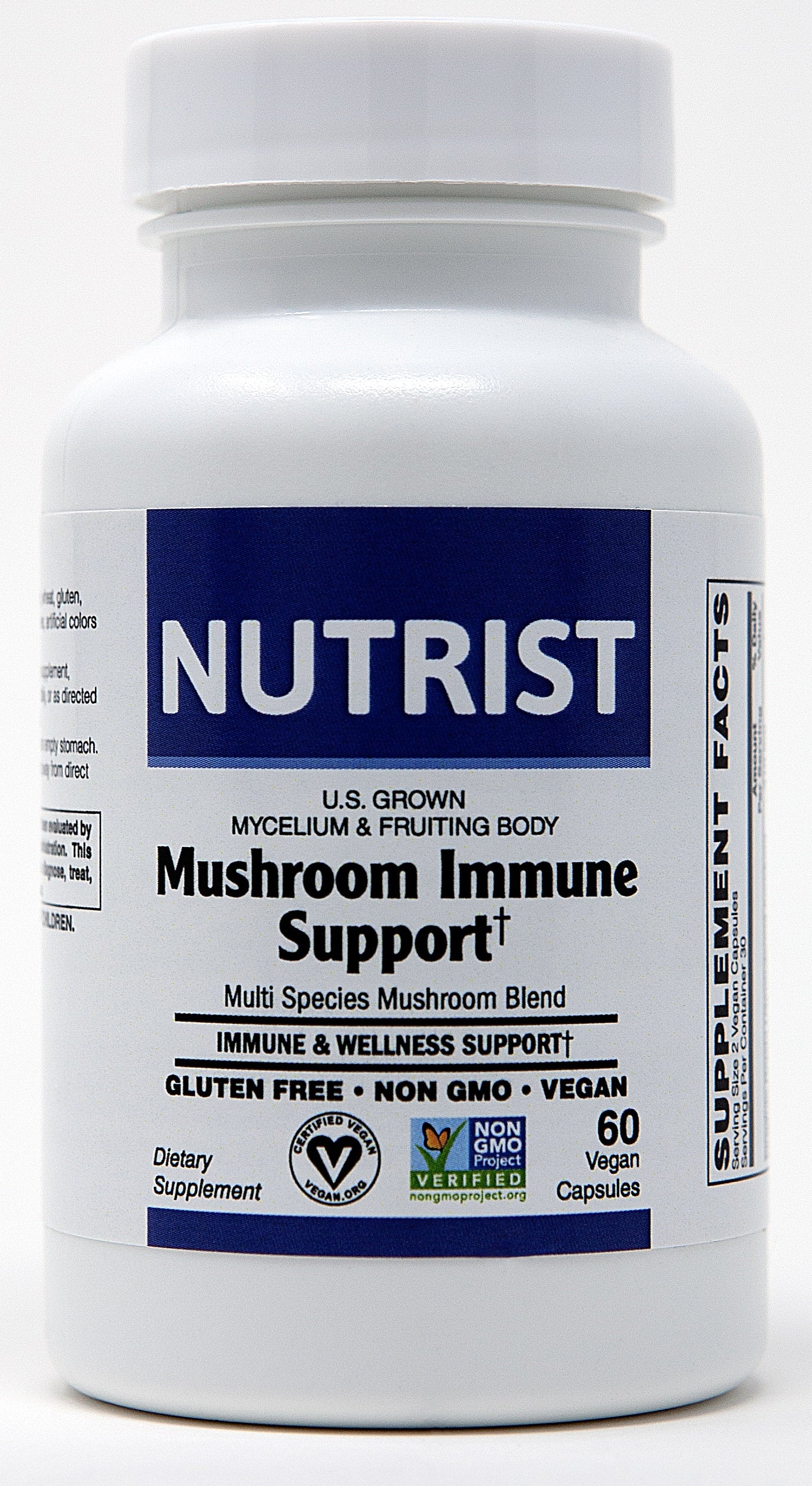 Mushroom Immune Supplement  - Mushroom Complex Capsules, Organic Mushrooms Supplement, Mushroom Extract (60 Capsules)
