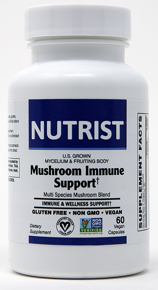 Mushroom Immune Supplement  - Mushroom Complex Capsules, Organic Mushrooms Supplement, Mushroom Extract (60 Capsules)